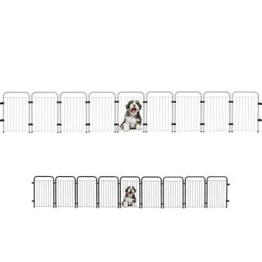 Imagem de Cercado Caes Pet Cachorro Grade Cerca 9 Módulos 51 Cm Altura