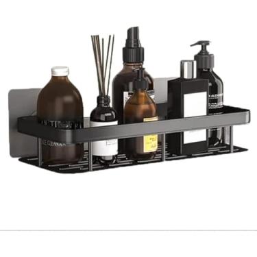 Imagem de Prateleira Para Banheiro de Canto e Reta Porta Shampoo Sabonete Suporte Alumínio Resistente(1und Reta Fechada)