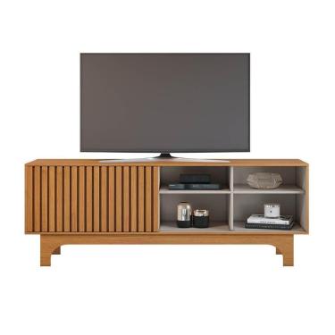 Imagem de Rack Para Até 70 Polegadas Sereno Ripado Jcm Cinamomo Off White