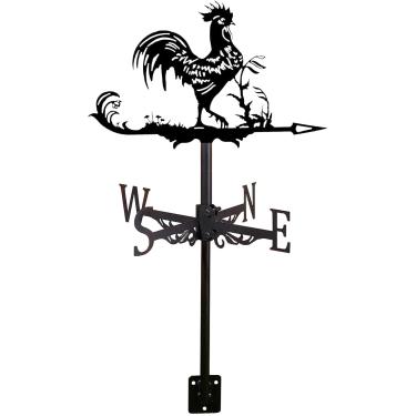 Imagem de Cata-vento De Galo Cata-vento De Metal Para Telhado De Quintal Sinal De Direção De Jardim Kit De Indicadores De Direção De Vento De Ferro Forjado Decoração De Casa De Fazenda Ao, B