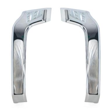 Imagem de Moldura de acabamento inferior de farol dianteiro, tampa decorativa, compatível com Mitsubishi Pajero Montero V93 V97 V98 2015 2016 2017(Left and Right)