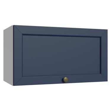 Imagem de Armário Aéreo 60 cm 1 Porta Basculante Branco/Azul Vik Madesa