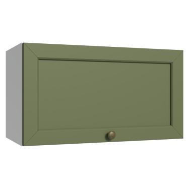 Imagem de Armário Aéreo 60 cm 1 Porta Basculante Branco/Verde Vik Madesa