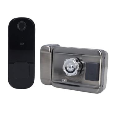 Imagem de Asixxsix Wi -Fi Smart Electronic Electronic Port Biometric Lock Suporta Wi -Fi App Control Card Chave de Senha Carteira, Material de Aço Inoxidável, Alimentação Bateria