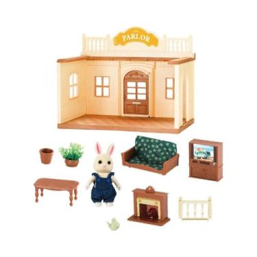 Imagem de Casa De Família De Animais De Coelho De Floresta Em Miniatura, Móveis 