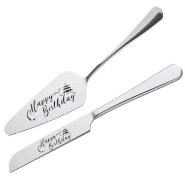 Imagem de Conjunto de facas de bolo e servidor de 22 anos para irmãs, irmãs, irmãs, melhores amigas, conjunto de corte de bolos gravados para festa de aniversário de 22 anos, presente de aniversário de 22 anos