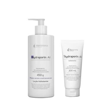 Imagem de Kit Loção Hidratante Corporal Hydraporin AI 450g + Hydraporin AI Sabonete Líquido Mantecorp 200ml