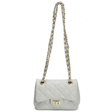 Imagem de Bolsa Feminina Couro Legitimo Matelassê Pequena Mini Bag - Cosenza, Of