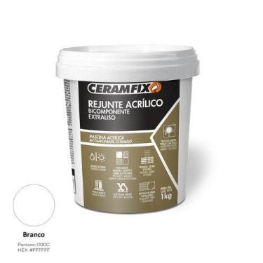 Imagem de Rejunte Acrilico Bicomp Extraliso Branco Ceramfix - Novo