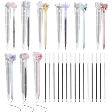 Imagem de Koonafy 9 peças de molde de resina para caneta, moldes de silicone esferográficas para fundição de epóxi, moldes de fundição em forma de caneta com 15 refis de tinta para fazer artesanato em resina