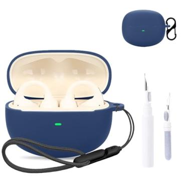 Imagem de Capa protetora para fone de ouvido Baseus Bowie MF1, capa protetora para fone de ouvido NOUKAJU (com mosquetão + cordão + caneta de limpeza) à prova de quedas, à prova de choque, capa protetora para