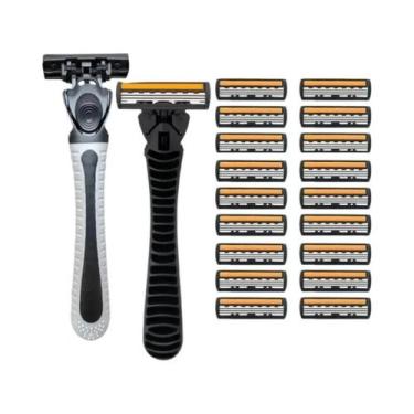 Imagem de Homens Mulheres 3 Camadas Clássico Manual Segurança Navalha Lâminas Su