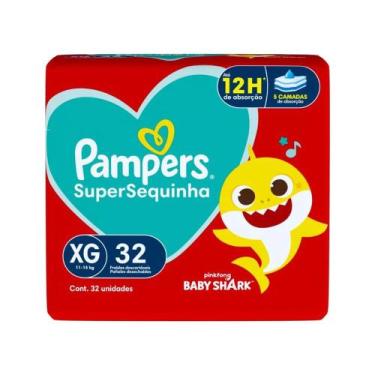 Imagem de Fralda Descartável Pampers Supersequinha Mega XG 32 Unidades