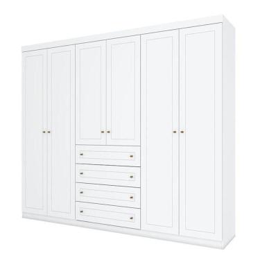 Imagem de Guarda Roupa Casal Nova York 6 Portas Branco – Henn
