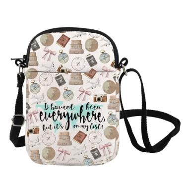 Imagem de Bolsa tiracolo de viagem, presente de viagem mundial, presente seguro para voar, bolsa mensageiro para entusiastas de aventura bolsa exploradora, My List Cb, Bolsa carteiro