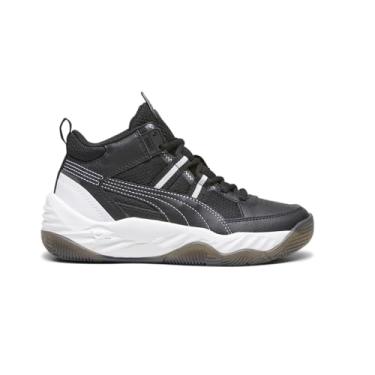 Imagem de PUMA Tênis infantil unissex Rebound Future Next Gen, Puma Preto-puma branco-sombra cinza, 17