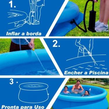 Imagem de Piscina 1000L Estrutural Circular Azul E Resistente - Relet