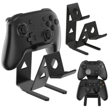 Imagem de ASIEIT Suporte de controle universal de alumínio de 2 níveis para entusiastas de jogos de mesa, suporte de presente compatível com séries XS, Elite 2, PS5, PS3, Switch Pro e quase todos os controles