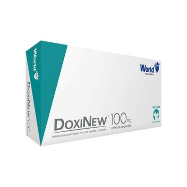 Imagem de Antimicrobiano Cães Gatos Doxinew 100mg 14 Comprimidos - WORLD