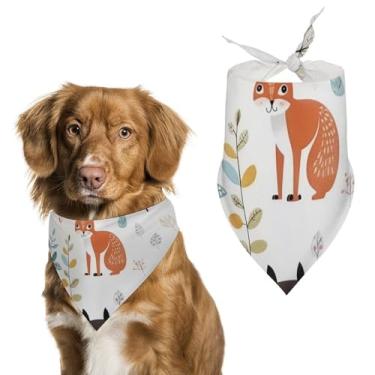 Imagem de Cachecol triângulo de poliéster estampado com imagem de animal de estimação - Tamanho único (70 x 30 cm)