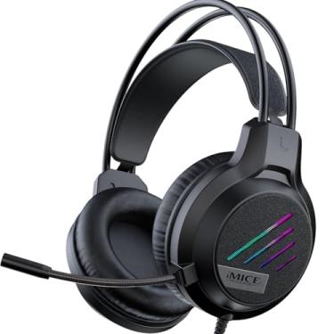 Imagem de Headset Fone De Ouvido Gamer Over-ear Led Rgb Com Microfone