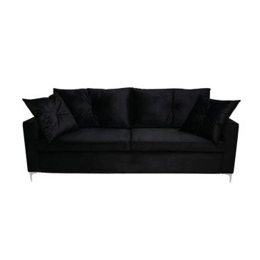 Imagem de Sofá 3 Lugares Viena 210 cm Soft Preto