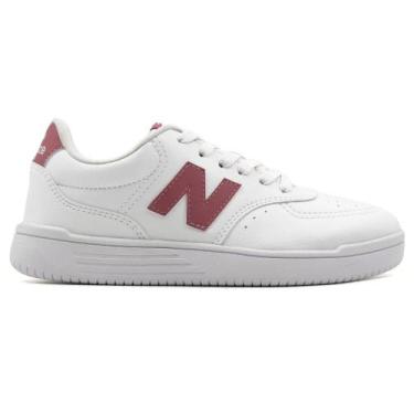 Imagem de Tênis New Balance BB80 Unissex, 38, Branco, Rosa