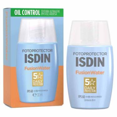 Imagem de Protetor Solar Facial Isdin Fusion Water 5 Stars FPS60, Sem cor, 30ml