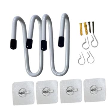 Imagem de IEUDNS 2x Suporte de Parede para Skate Suporte de Parede em Liga de Alumínio de Armazenamento para Fones de Ouvido para Roupas Controle de Jogo Fácil