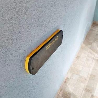 Imagem de Protetor Magnético de Porta de Carro em EVA, 67 x 4,2 cm, Proteção para Parede de Garagem, Cinza (Amarelo e Preto)