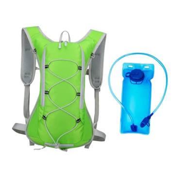 Imagem de Deevoka Mochila de hidratação Mochila de hidratação portátil Bolsa de corrida Bolsa leve para caminhada para ciclismo Camping Caminhadas Montanhismo, Verde