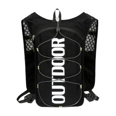 Imagem de rockible Mochila de hidratação, colete de hidratação para corrida, mochila com bolsa de água para ciclismo, atividades ao ar livre, escalada, Preto