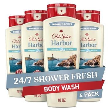 Imagem de Old Spice Sabonete líquido de limpeza para homens, chuveiro 24 horas por dia, 7 dias por semana, fresco com aroma duradouro, limpa e refresca, suave na pele, vitamina B3, com brisa costeira + aroma de