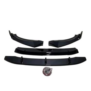Imagem de 4 peças de difusor de para-choque dianteiro, spoiler, preto, compatível com BMW X3 G01 X4 G02 M40i M40d M-Pack M-Sport 2017-2021, capa protetora