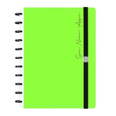 Imagem de Caderno de Disco Inteligente Personalizado Iscool G Solid Fluor Verde