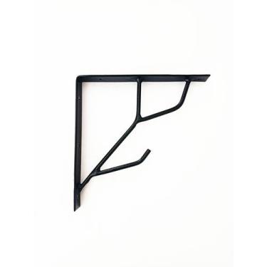 Imagem de Suporte Mão Francesa Prateleira em Ferro Cor Preto 1 Unidade - Multi M