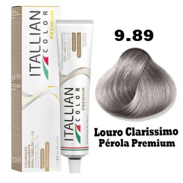 Imagem de Coloração Itallian Premium Louro Claríssimo Perola 9.89