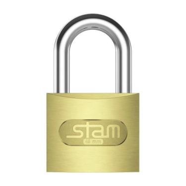 Imagem de Cadeado Stam Zamac Latonado E-Coat 45mm