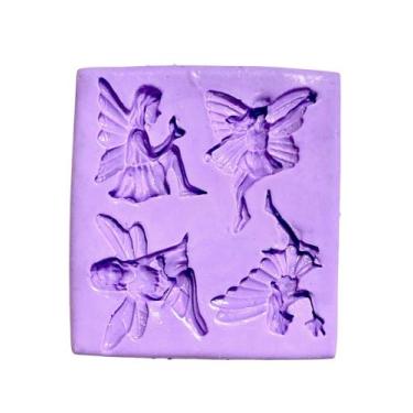 Imagem de F1426 molde de silicone fada confeitaria biscuit - confeitaria dos mol
