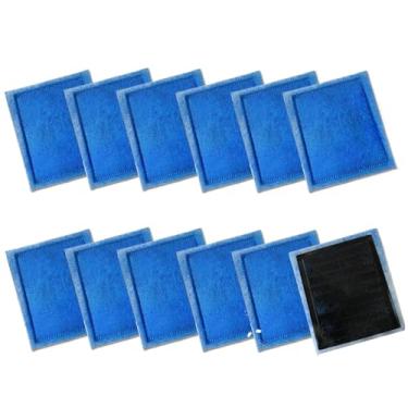 Imagem de Eagles Cartucho de filtro de aquário 12 peças compatível com filtros Aqua-Tech Rite-Size C e EZ-Change #3 Cartucho de filtro de tanque de peixes PRO Power 275/375/Power 200/350