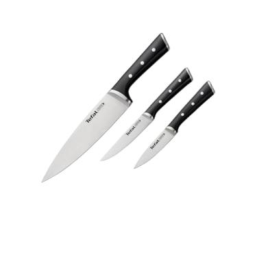 Imagem de Kit de Facas 3 Peças Ice Force: Descascador de 9 cm, Chef 20 cm, universal de 11 cm - Feita de Aço Inox Alemão, Cabo Ergonômico e Perfeita para todos os usos na cozinha