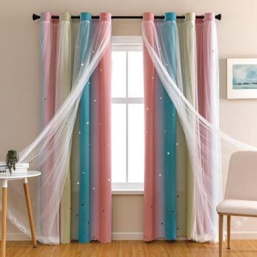 Imagem de Cortinas Blackout XiDi Dream Star para quarto de crianças W34xL63