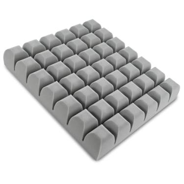 Imagem de Foamagic Almofada de espuma para assento waffle – alivia a pressão nas costas, ciática, cóccix e quadril para ficar sentado por muito tempo – ideal para cadeira de escritório, cadeira de rodas