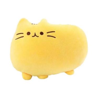 Imagem de Almofada De Pelúcia Macia Colorida Em Forma De Gato, Brinquedo De Pelú