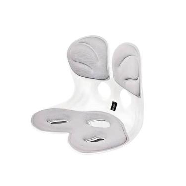 Imagem de Apoio para Lombar Cinza G Corrige a Postura com Almofada Ergonômica de