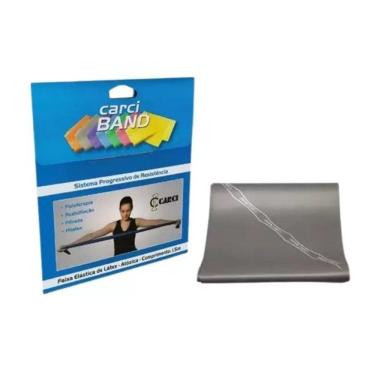 Imagem de Carci Band Cinza Resist. Super Forte Faixa Elastica Com 1,5M