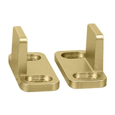 Imagem de National Hardware N700-113 guia de piso duplo para porta de celeiro deslizante, 4,5 cm, ouro escovado