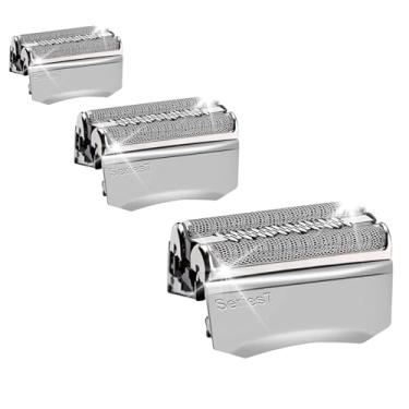 Imagem de Peça de substituição de cabeça de barbeador elétrico 70S compatível com Braun Series 7 70S de substituição de cabeça de barbeador elétrico (pacote com 3)