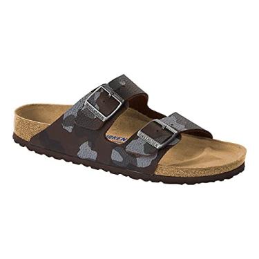 Imagem de Birkenstock Palmilha macia unissex Arizona camuflada marrom Birko-Flor, Camuflagem marrom Birko-flor, 8-8.5 Narrow Women/6-6.5 Narrow Men