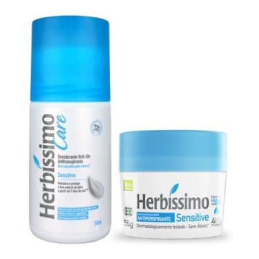 Imagem de Kit Desodorante Roll-On+Pote Sensitive Herbíssimo - Dana - Dana Cosmét
